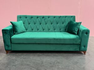 Green Sofa Bed 3 Seater