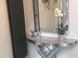 Half Moon Mirror Consol Table