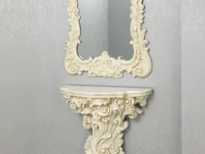 ORNATE CREAM CONSOLE