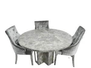 MB Marble Round Dining Set