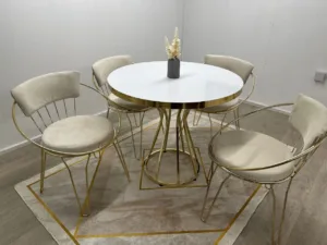 Canary-Tania Dining Set White