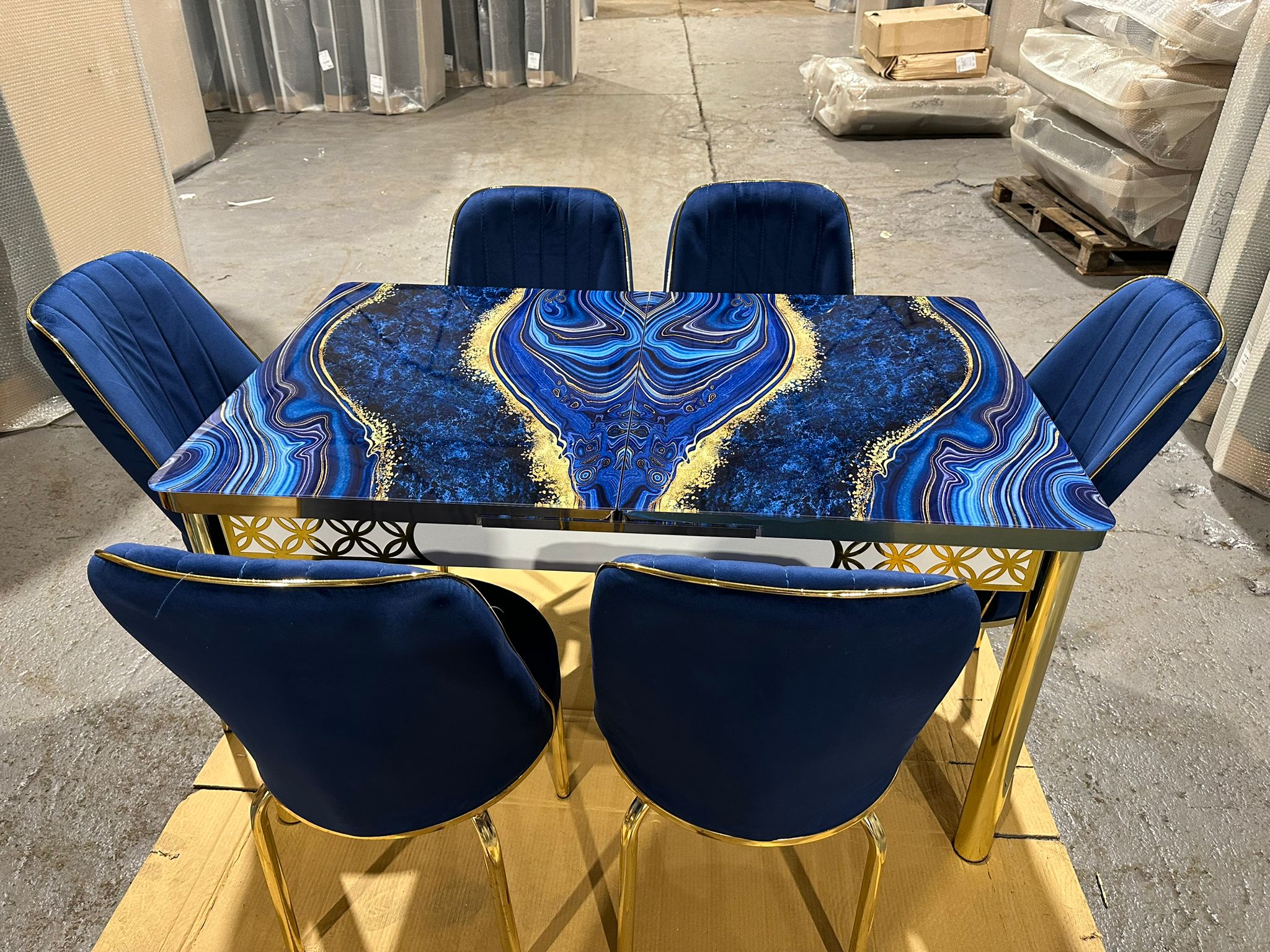 Higl Glass Dining Set