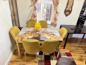 Higl Glass Dining Set