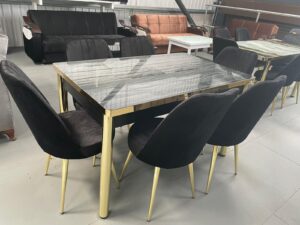 Higl Glass Dining Set