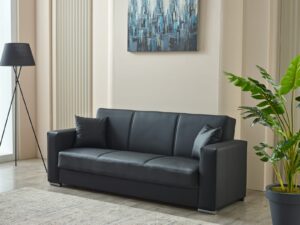 Leather Sofa Bed 3+2 Seater